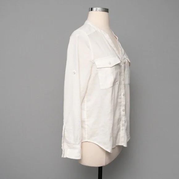 Tommy Bahama. Long Sleeve 100% Linen Coastalina Shirt. - Picture 5 of 14